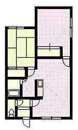 ハーティ23A 2LDKの間取図画像