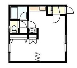 ソフィーユ九条A 1DKの間取図画像