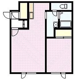 コンフォート3 1LDKの間取図画像