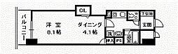 朝日プラザ旭川5条通 1DKの間取図画像