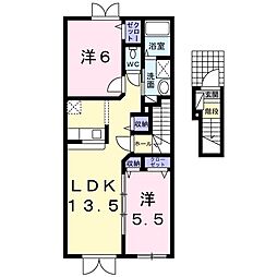 ガーデンヒルズ 2LDKの間取図画像