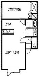 エフズドリーム 1LDKの間取図画像