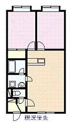ハマナスコーポ 2LDKの間取図画像