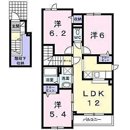 グレイスヴィラサンヨーG 3LDKの間取図画像