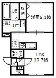 LANAA 1LDKの間取図画像