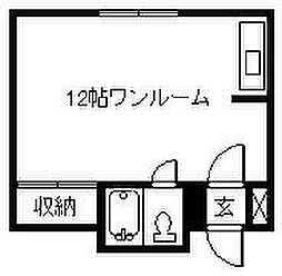 東光8.1ビル ワンルームの間取図画像
