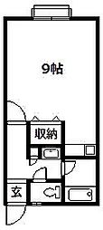 コットンハウス10 ワンルームの間取図画像