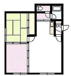 パークハイツ 2LDKの間取図画像
