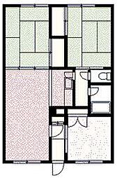 東錦ハイツ 3LDKの間取図画像