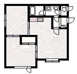 フレッシュマン 2LDKの間取図画像