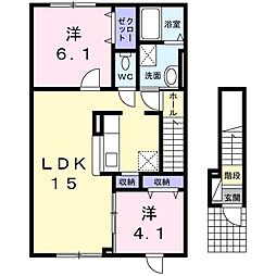 蔵2 2LDKの間取図画像