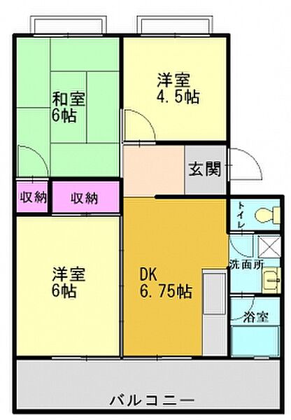 コーポ曽根 104｜兵庫県高砂市曽根町(賃貸マンション3DK・1階・49.95㎡)の写真 その2