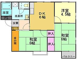 間取図画像 3DK