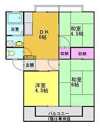 ロイヤルハイツＡ 1階