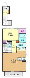 シャーメゾン蔵 1LDKの間取図画像
