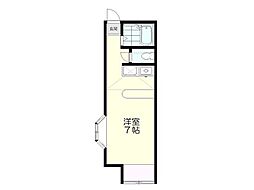 アルピナ21 ワンルームの間取図画像