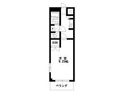 クレスト赤見台 ワンルームの間取図画像