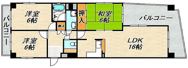 リヴァージュ須磨 ｜兵庫県神戸市須磨区須磨浦通５丁目(賃貸マンション3LDK・3階・72.80㎡)の写真 その2