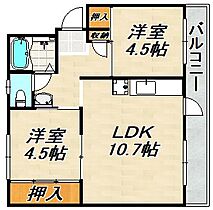 ドミールサニー君影町1号館  ｜ 兵庫県神戸市北区君影町４丁目（賃貸マンション2LDK・2階・50.00㎡） その2