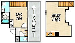 メゾン・ド・ヴィレ板宿 6階1DKの間取り