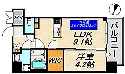 SDグランツ神戸Peninsula 1LDKの間取図画像