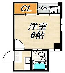 ドミトリー板宿 1Kの間取図画像