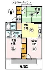 セジュール東落合 3DKの間取図画像