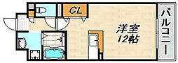 ツルトスコ2番館 ワンルームの間取図画像