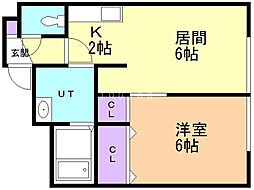 プラザインＮ14Ｂ 2階