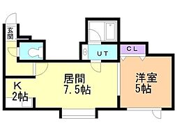 間取図画像 1LDK
