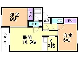 グランドールN34B棟 1階