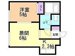 間取図画像 1LDK