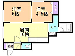 みゆきハウス 2LDKの間取図画像