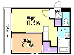 間取図画像 1LDK