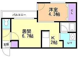 間取図画像 1LDK