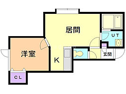 エントシュパンネン3 1LDKの間取図画像