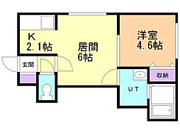 間取図画像 1LDK