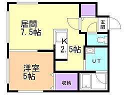 間取図画像 1LDK