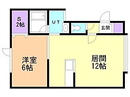 ドリームルーストM 1LDKの間取図画像