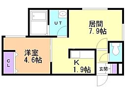 エルフ11 1LDKの間取図画像