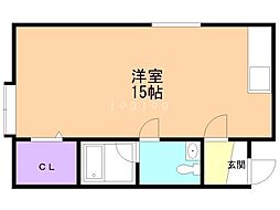 プラザ109 ワンルームの間取図画像
