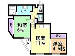 エレクトリ,シティズイ 2LDKの間取図画像