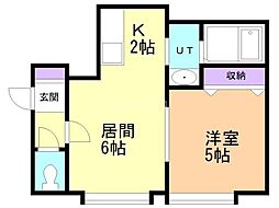 ル・ファール元町 1LDKの間取図画像