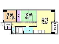 サンシャイン85 2LDKの間取図画像
