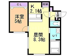 NuovoStoriaMotomachi 1LDKの間取図画像