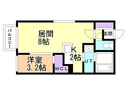 GAVEL163 1LDKの間取図画像