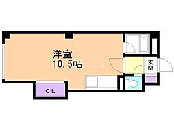 スピアシティ ワンルームの間取図画像