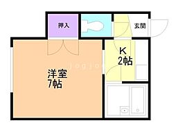 ヒュース北32B 2階
