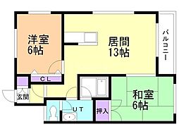 エクシード田辺 2階