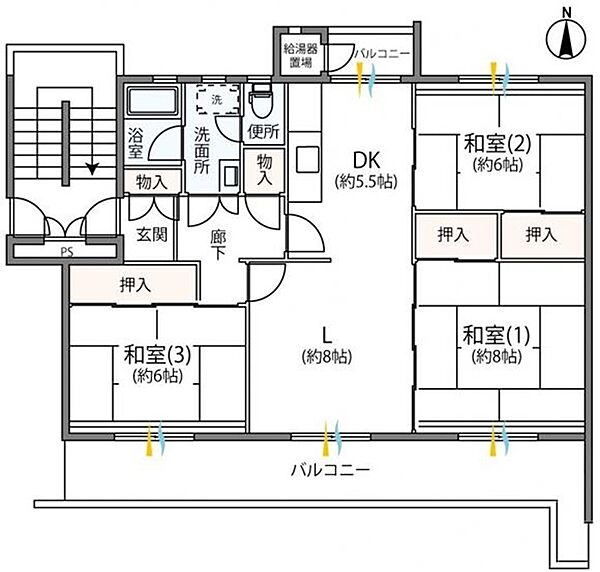 間取りを拡大表示
